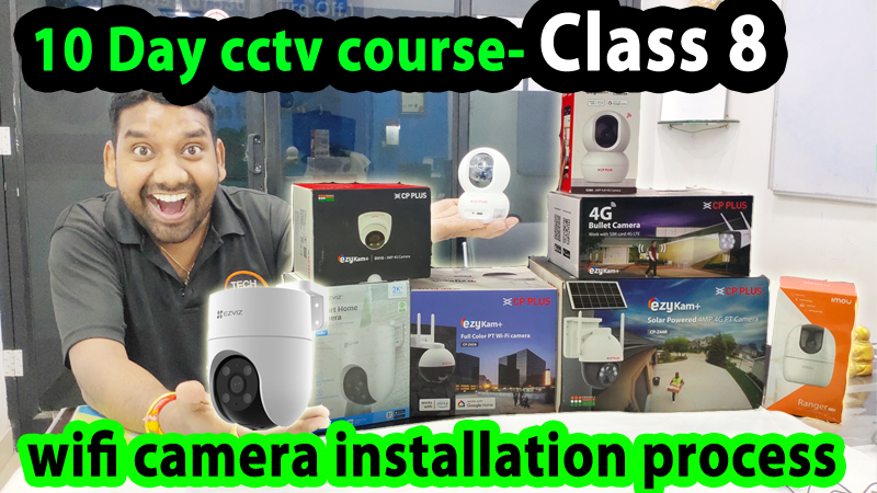 Tech Gyan Pitara is a No.1 cctv - 10 day cctv course class 8 : wifi camera installation process | cp-z43a | e28a, ezviz h8c | imou